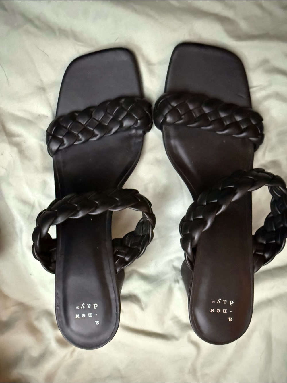 Target Black Braided Slide Sandals for Women